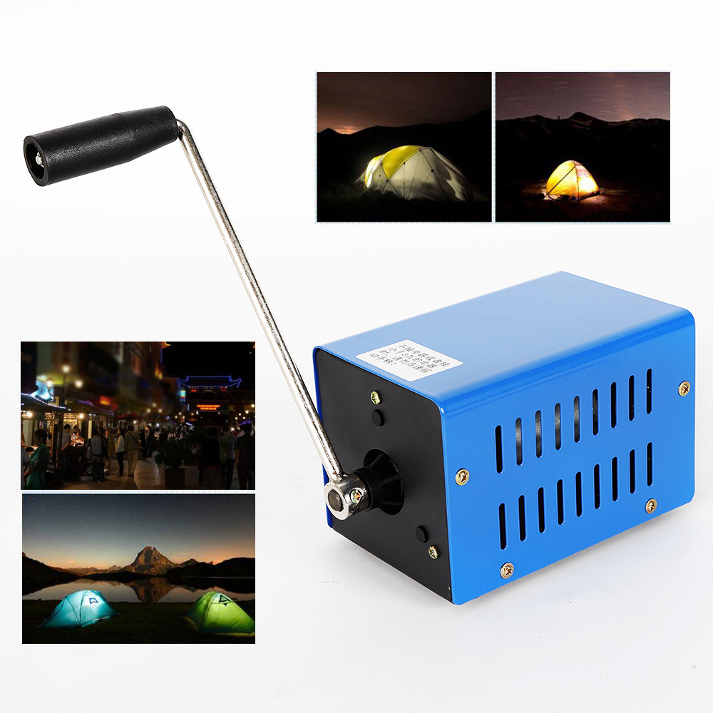 Usb Charger Dynamo - Multifuncional mão manivela carregador gerador, dínamo