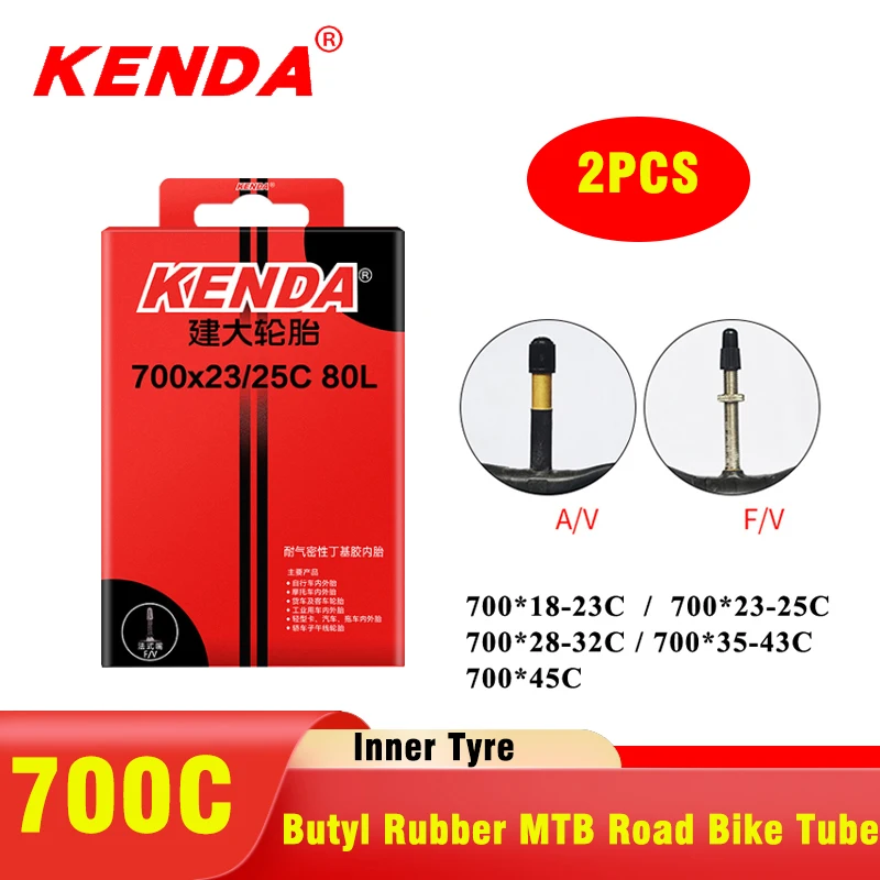Inner Tube 700C - 2 PEÇAS Câmara de Ar KENDA