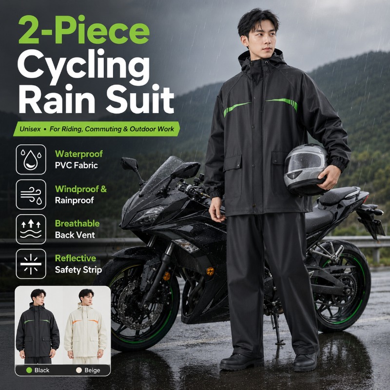 Cycling Commute Rain - Conjunto de Chuva Impermeável Unissex de