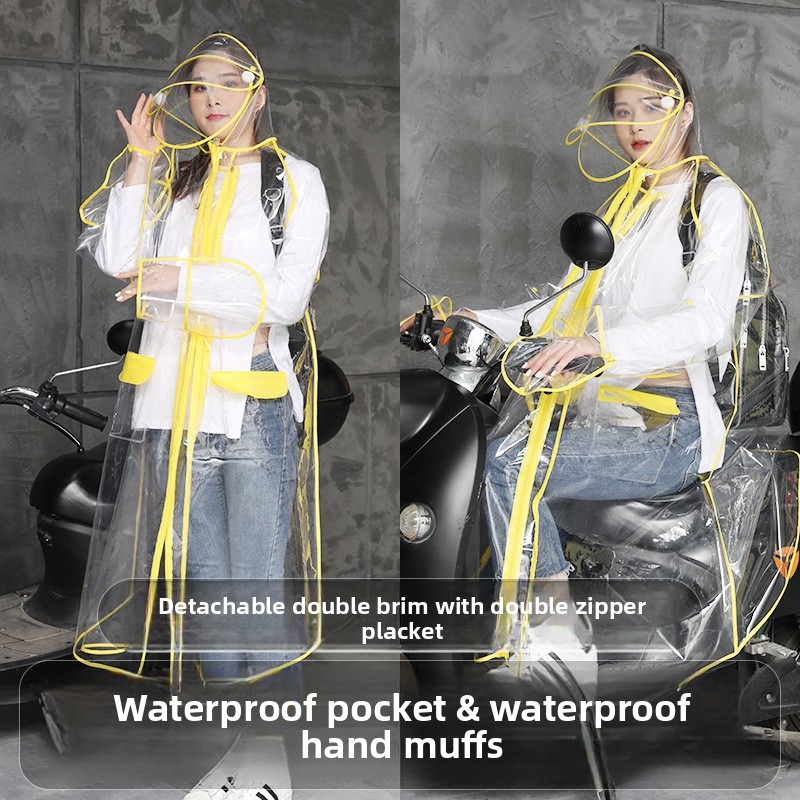 Capa de Chuva Transparente em  - Cycling Commute Rain avaliação e preço