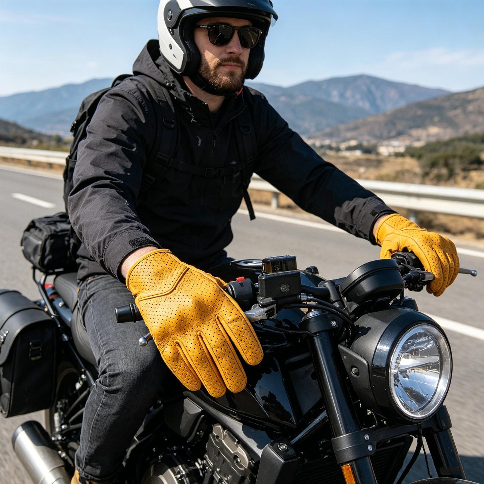 Luvas retrô para motocicleta,  - Cycling In City avaliação e preço