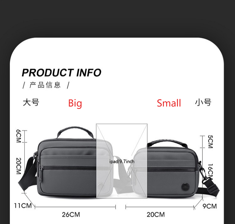 Bolsa crossbody de nylon leve  - Cycling Commute Essentials avaliação e preço